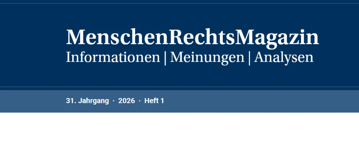 Titelseite MenschenRechtsMagazin - 