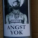 4- Aufkleber "Angst Yok" (Codeswitching) in Berlin, Mitte (Deutsch, Türkisch).