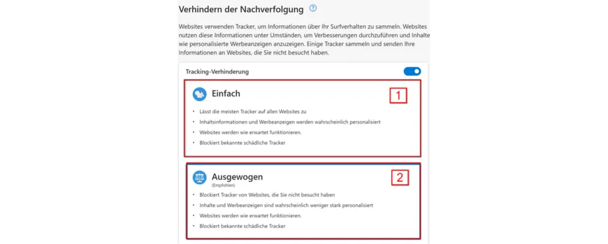 Edge Tracking-Verhinderung