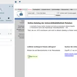 Einbindung des Bibliothekskatalogs über den Campus Navigator