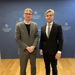 Prof. Neitzel und litauischjer Außenminister Kestutis Budrys