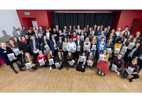 Vergabefeier Deutschlandstipendium Gruppenbild