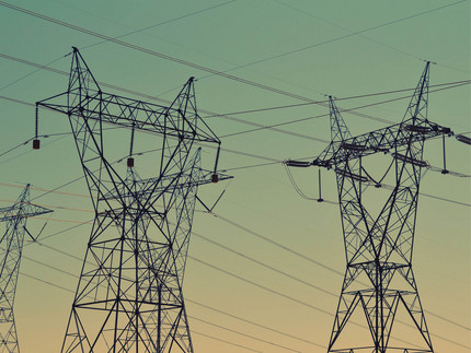 Two Power Poles in a Landscape