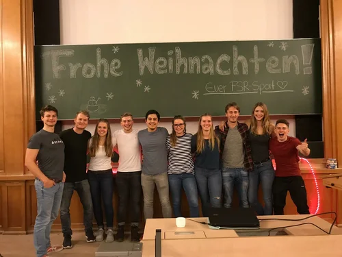 Das Bild zeigt die Mitglieder das FSR-Sport 2018/2019