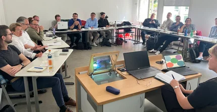 Diskussion im Anschluss an den Vortrag von Christin Pschichholz - Blick in die Runde