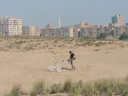 Cesium magnetometer measurement near Cairo