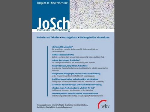 Deckblatt Journal der Schreibberatung