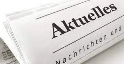 Zeitung mit Titel Aktulles