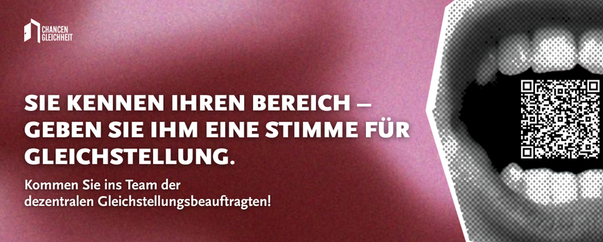 Sie kennen Ihren Bereich – geben Sie ihm eine Stimme für Gleichstellung.
