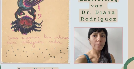 Poster Gastvortrag Diana Rodriguez Romanistik Potsdam am 25. April 2025