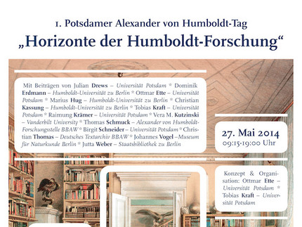 Plakat des 1. Potsdamer Alexander-von-Humboldt-Tages 2014
