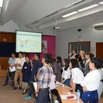 Presentation of the poster about "Daily life in elderly"