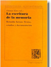 Cover "La escritura de la memoria"