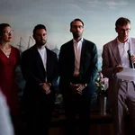Prof. Neitzel mit Teammitgliedern bei der Eröffnungsrede