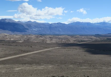 Rock avalanche lobe in Patagonia