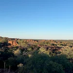Blick über eine afrikanische Landschaft