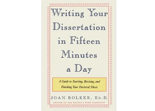 Cover of Book "Writing Your Dissertation in 15 Minutes a Day"