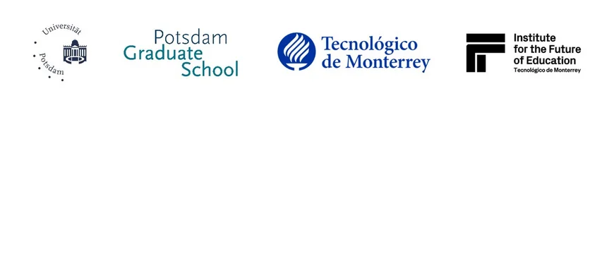 Logos der Universität Potsdam, der Potsdam Graduate School,Technologico dé Monterrey, Institute for the Future of Education