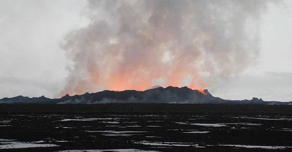 Ausbruch des Holuhraun, 2014. | Foto: Eva Eibl.