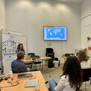 Amalia Levi holds a session at the DH Jewish Hackathon 2022