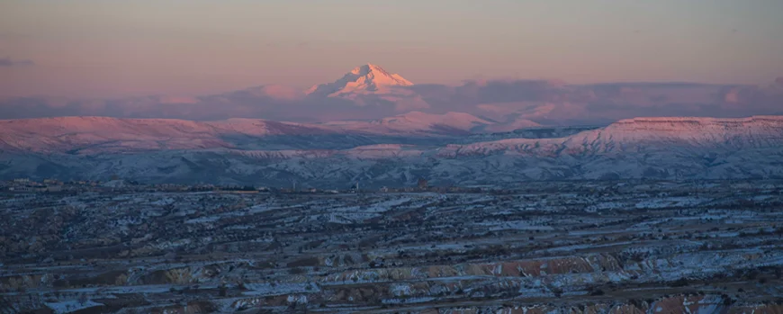 The almost 4000m mountain Erciyes Dağı in Turkey.