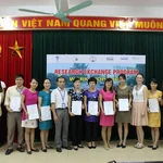 Participants with their certificates