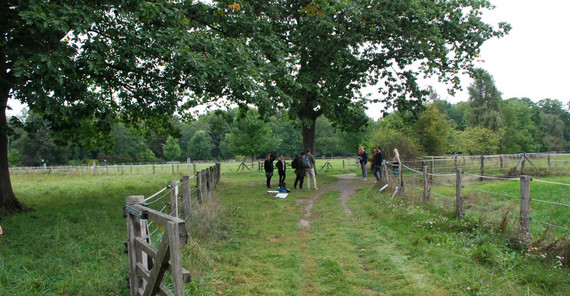 On the site of the future forest garden in Britz.