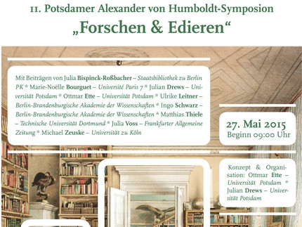 Plakat des 2. Potsdamer Alexander-von-Humboldt-Symposions 2015