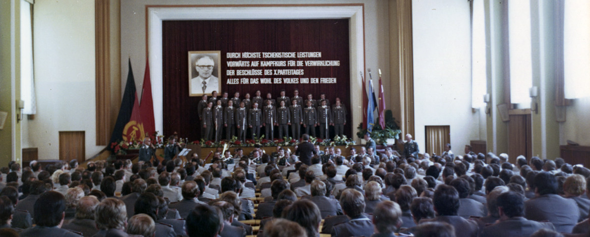 Event celebrating the thirtieth anniversary of the Academy of Law for the Ministry of State Security in Potsdam, 1981