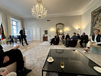 At the residence of German Ambassador Jan Scheer