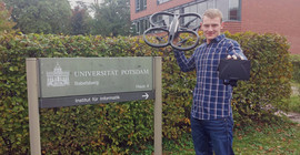 Informatikstudent Matthias Weise hat mit seiner RiftDrone den 2. Platz beim Deutschen Multimediapreis M21 gewonnen. Foto: privat