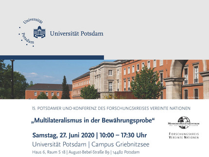 Plakat Potsdamer Uno-Konferenz