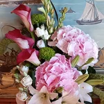 Blumenstrauß als Dankeschön für Frau Woywod
