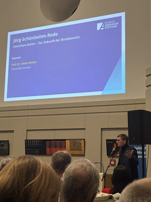 Prof. Neitzel hält die Keynote bei der Jörg-Schönbohm-Rede am 17.02.2026 in der Garnisionskirche Potsdam