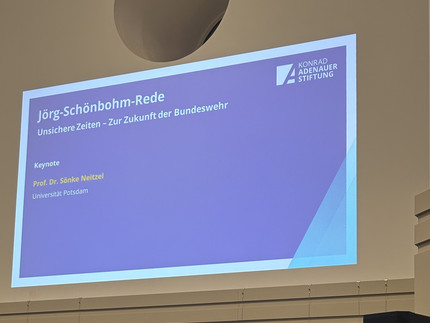 Prof. Neitzel hält die Keynote bei der Jörg-Schönbohm-Rede am 17.02.2026 in der Garnisionskirche Potsdam