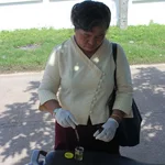 Field work: Conserving the sample