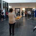 Barbara opening the poster session
