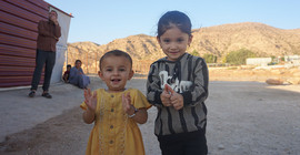 Das Foto zeigt Kinder im Geflüchteten-Camp Qadir. Das Foto ist von Valentina Meyer-Oldenburg.
