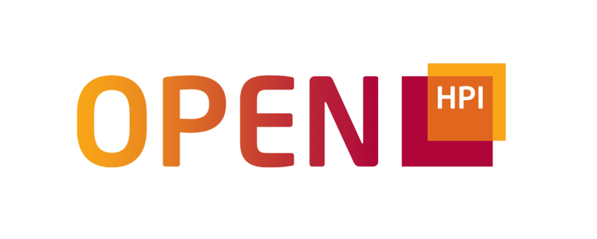 Logo von Open HPI, ausgeschrieben in großen Lettern