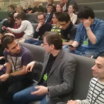 SVB-Teilnehmer bei einer Exkursion in den Bundestag 2016
