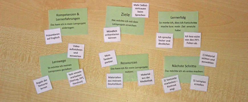 Schematic representation of a consultation: Learning goals, how to get there, resources ...