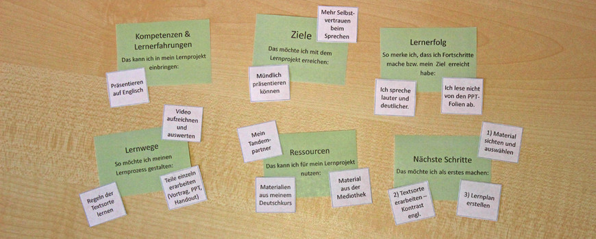 Schematic representation of a consultation: Learning goals, how to get there, resources ...