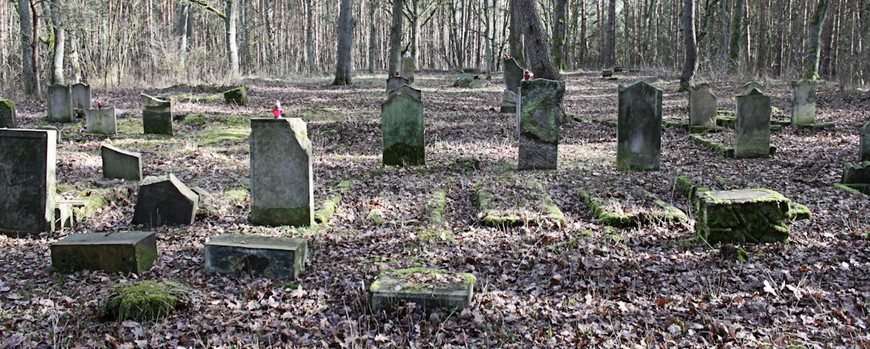 Anlage des jüdischen Friedhofs von Bledzew