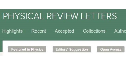 Physics review letter screenshot