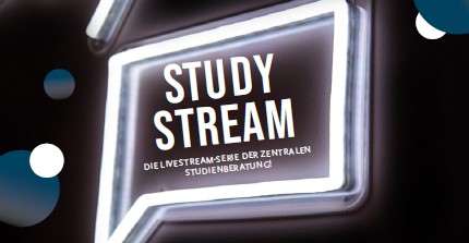 Bild auf dem Study Stream in einer digitalen Sprachblase steht.