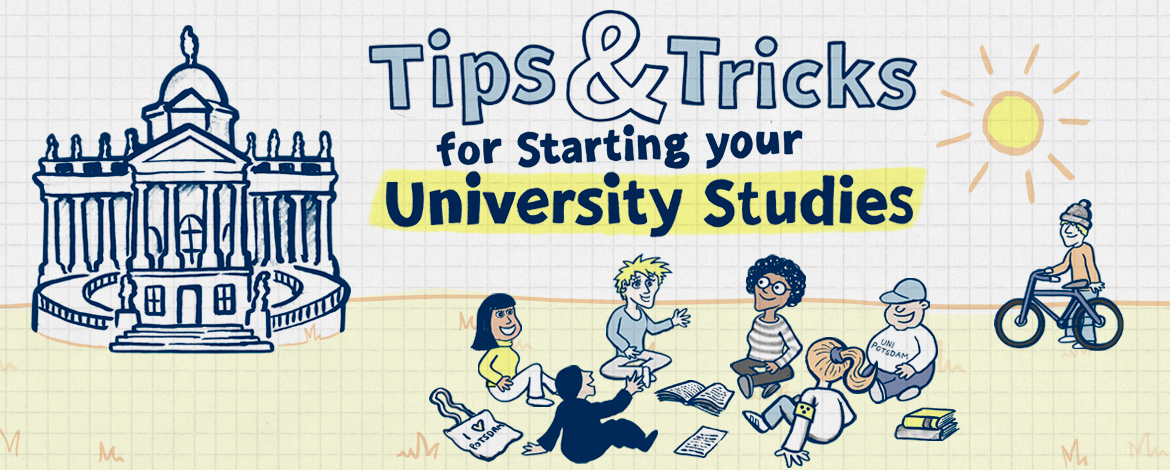 Grafik von Studierenden am Neuen Palais - 