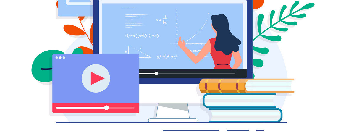 Stilisierte Darstellung von Arbeit mit Videos - - 