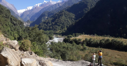 Fieldwork in Pokhara (Photo by Elisabeth Schönfeldt)